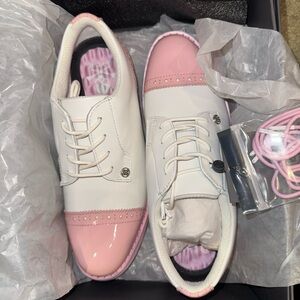 Brand New G/Fore Women's Pink and White Golf Shoes